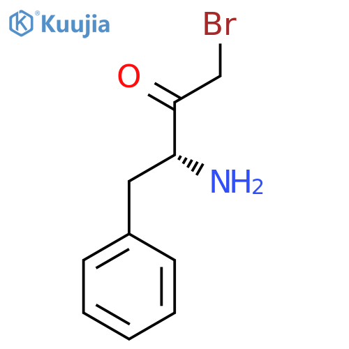 (3R)-3-amino-1-bromo-4-phenylbutan-2-one structure