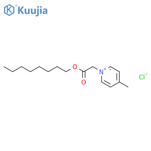 PYRIDINIUM, 4-METHYL-1-[2-(OCTYLOXY)-2-OXOETHYL]-, CHLORIDE structure