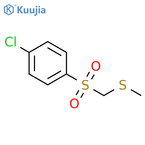 Benzene, 1-chloro-4-[[(methylthio)methyl]sulfonyl]- structure