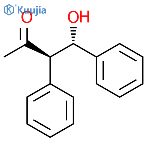 2-Butanone, 4-hydroxy-3,4-diphenyl-, (3R,4S)-rel- structure
