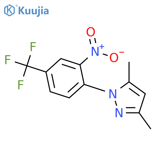 3,5-dimethyl-1-[2-nitro-4-(trifluoromethyl)phenyl]-1H-pyrazole structure