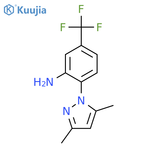 2-(3,5-dimethyl-1H-pyrazol-1-yl)-5-(trifluoromethyl)aniline structure