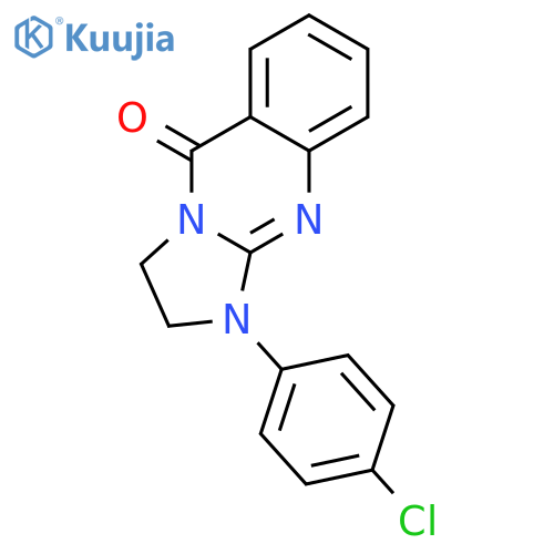 Imidazo[2,1-b]quinazolin-5(1H)-one, 1-(4-chlorophenyl)-2,3-dihydro- structure