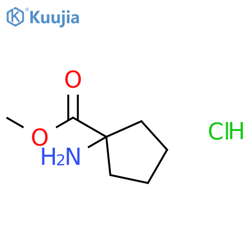 methyl 1-aminocyclopentane-1-carboxylate hydrochloride structure