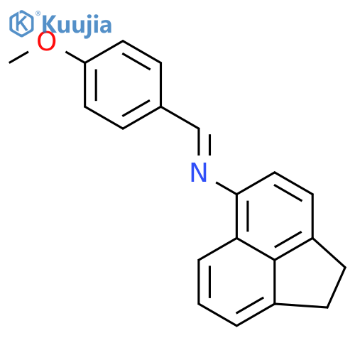 5-Acenaphthylenamine, 1,2-dihydro-N-[(4-methoxyphenyl)methylene]- structure