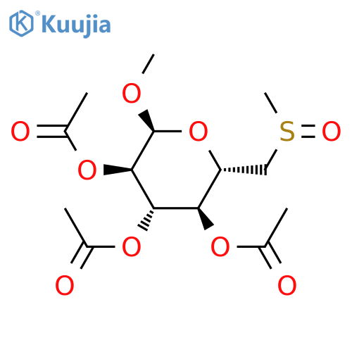 [(2S,3S,4S,5R,6S)-4,5-Diacetyloxy-6-methoxy-2-(methylsulfinylmethyl)oxan-3-yl] acetate structure