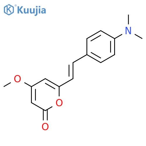 6-[(e)-2-[4-(dimethylamino)phenyl]ethenyl]-4-methoxypyran-2-one structure