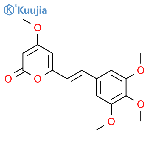 4-methoxy-6-[(e)-2-(3,4,5-trimethoxyphenyl)ethenyl]pyran-2-one structure