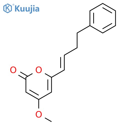 2H-Pyran-2-one, 4-methoxy-6-(4-phenyl-1-butenyl)- structure
