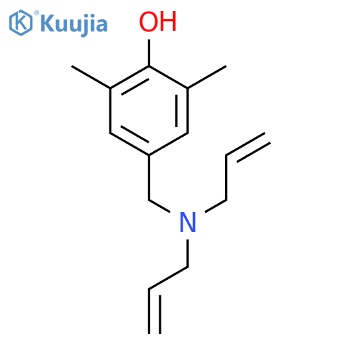 4-{[Di(prop-2-en-1-yl)amino]methyl}-2,6-dimethylphenol structure