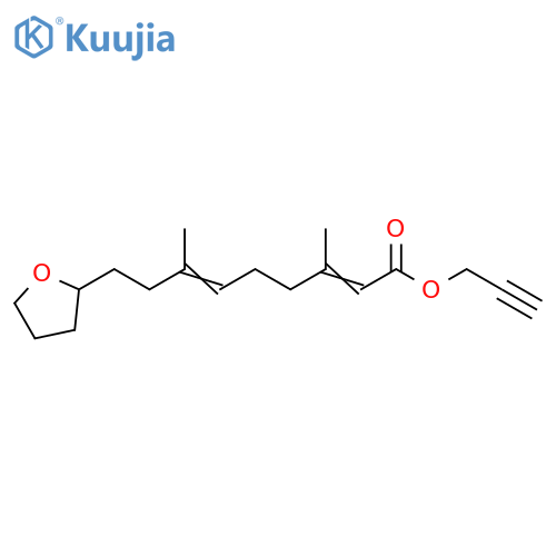 2,6-Nonadienoic acid, 3,7-dimethyl-9-(tetrahydro-2-furanyl)-, 2-propyn-1-yl ester structure