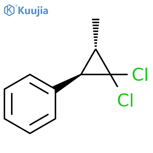 Benzene, [(1R,3S)-2,2-dichloro-3-methylcyclopropyl]-, rel- structure