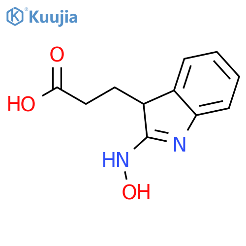 1H-Indole-3-propanoic acid, a-(hydroxyimino)- structure