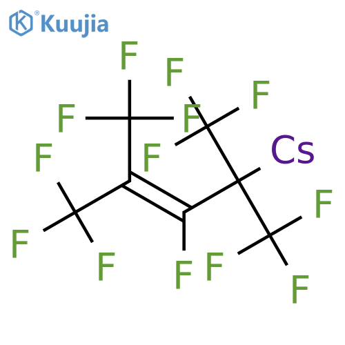 Cesium, [2,4,4,4-tetrafluoro-1,1,3-tris(trifluoromethyl)-2-butenyl]- structure