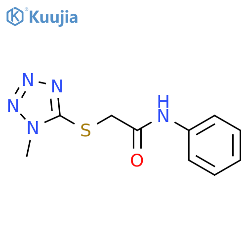 2-[(1-methyl-1H-tetrazol-5-yl)sulfanyl]-N-phenylacetamide structure