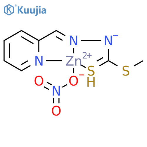 Zinc, [methyl (2-pyridinylmethylene)hydrazinecarbodithioato](nitrato-O)-, (T-4)- (9CI) structure