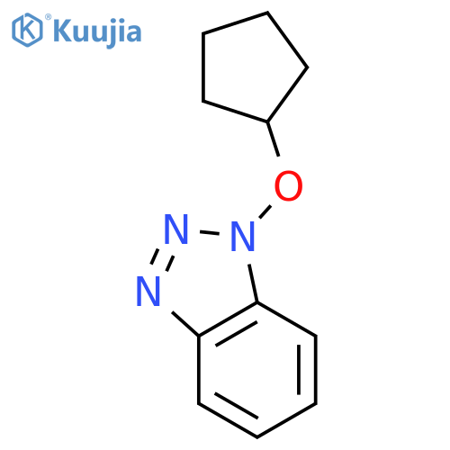 1H-Benzotriazole,1-(cyclopentyloxy)- structure