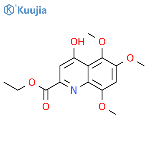 Ethyl 4-hydroxy-5,6,8-trimethoxyquinoline-2-carboxylate structure