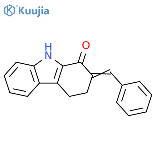 1H-Carbazol-1-one, 2,3,4,9-tetrahydro-2-(phenylmethylene)- structure