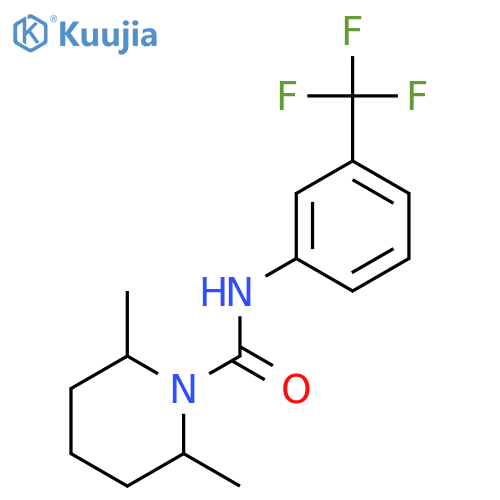 2,6-dimethyl-n-[3-(trifluoromethyl)phenyl]piperidine-1-carboxamide structure