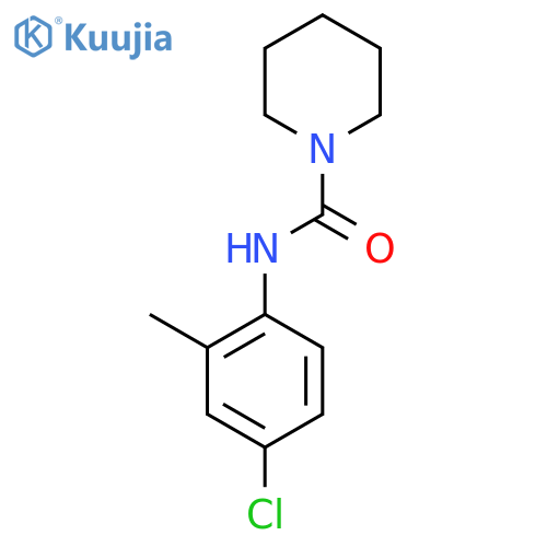 N-(4-chloro-2-methylphenyl)piperidine-1-carboxamide structure