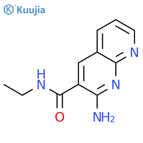 1,8-Naphthyridine-3-carboxamide, 2-amino-N-ethyl- structure