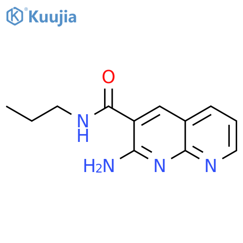 1,8-Naphthyridine-3-carboxamide, 2-amino-N-propyl- structure