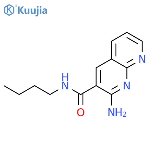 1,8-Naphthyridine-3-carboxamide, 2-amino-N-butyl- structure