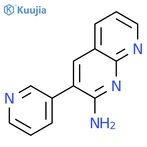 1,8-Naphthyridin-2-amine, 3-(3-pyridinyl)- structure