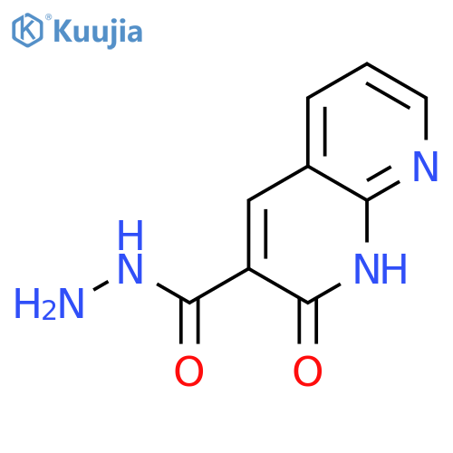 1,8-Naphthyridine-3-carboxylic acid, 1,2-dihydro-2-oxo-, hydrazide structure
