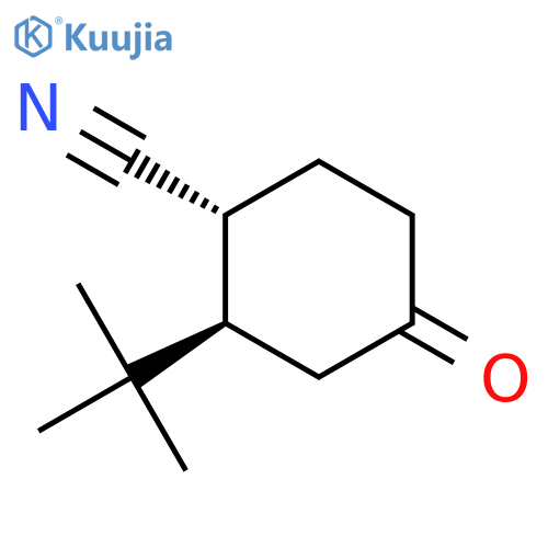(1R,2R)-2-tert-Butyl-4-oxocyclohexane-1-carbonitrile structure