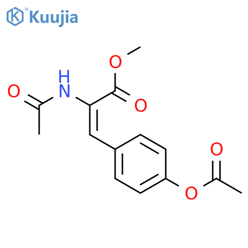 Methyl 3-[4-(acetyloxy)phenyl]-2-acetamidoprop-2-enoate structure