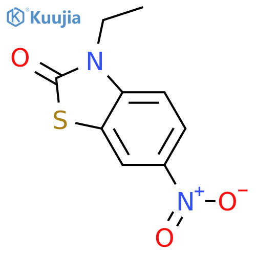 2(3H)-Benzothiazolone, 3-ethyl-6-nitro- structure