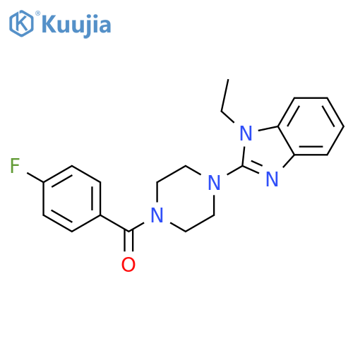 Piperazine, 1-(1-ethyl-1H-benzimidazol-2-yl)-4-(4-fluorobenzoyl)- (9CI) structure