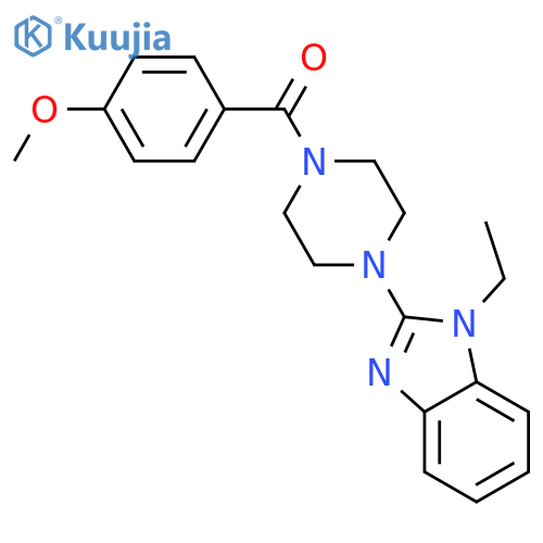 Piperazine, 1-(1-ethyl-1H-benzimidazol-2-yl)-4-(4-methoxybenzoyl)- (9CI) structure