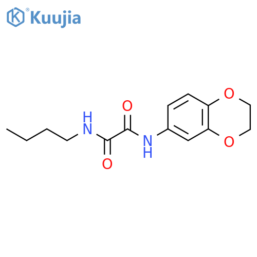 N-butyl-N'-(2,3-dihydro-1,4-benzodioxin-6-yl)ethanediamide structure