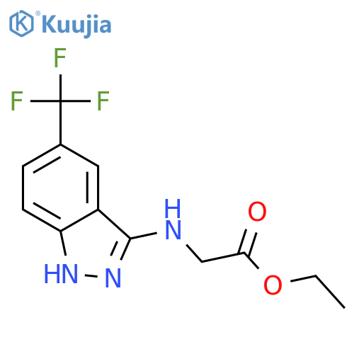 GLYCINE, N-[5-(TRIFLUOROMETHYL)-1H-INDAZOL-3-YL]-, ETHYL ESTER structure
