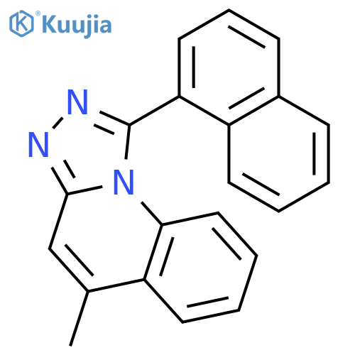[1,2,4]Triazolo[4,3-a]quinoline, 5-methyl-1-(1-naphthalenyl)- structure