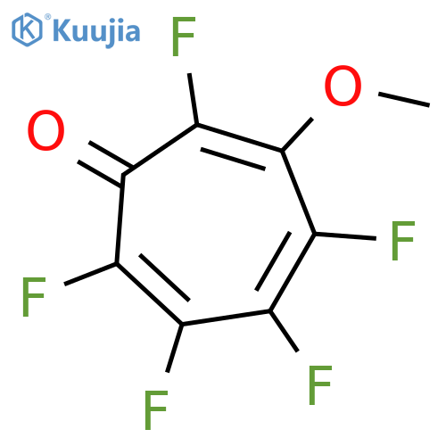 2,3,4,5,7-Pentafluoro-6-methoxycyclohepta-2,4,6-trien-1-one structure