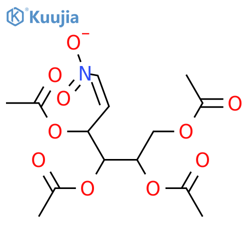 D-ribo-Hex-1-enitol,1,2-dideoxy-1-nitro-, 3,4,5,6-tetraacetate structure