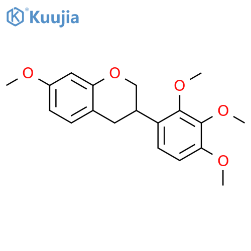 3,4-Dihydro-7-methoxy-3-(2,3,4-trimethoxyphenyl)-2h-1-benzopyran structure