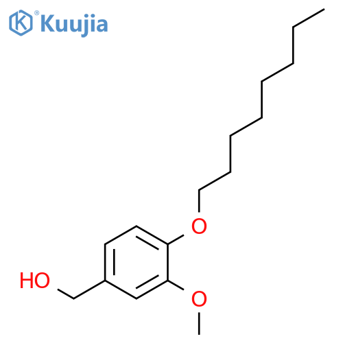 BENZENEMETHANOL, 3-METHOXY-4-(OCTYLOXY)- structure