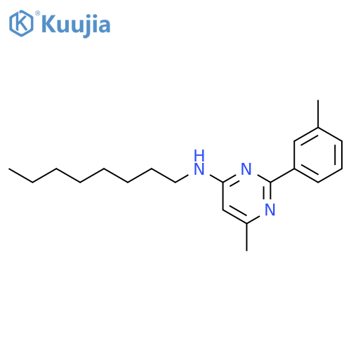 4-Pyrimidinamine, 6-methyl-2-(3-methylphenyl)-N-octyl- structure