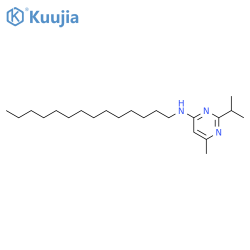 4-PYRIMIDINAMINE, 6-METHYL-2-(1-METHYLETHYL)-N-TETRADECYL- structure