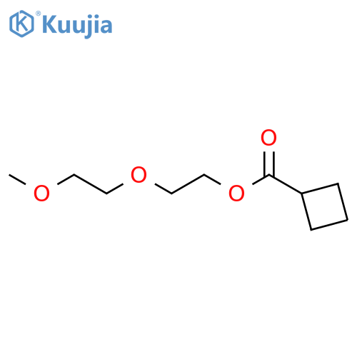 Cyclobutanecarboxylic acid, 2-(2-methoxyethoxy)ethyl ester structure