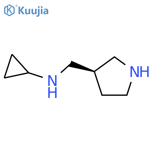 3-PYRROLIDINEMETHANAMINE, N-CYCLOPROPYL-, (3R)- structure