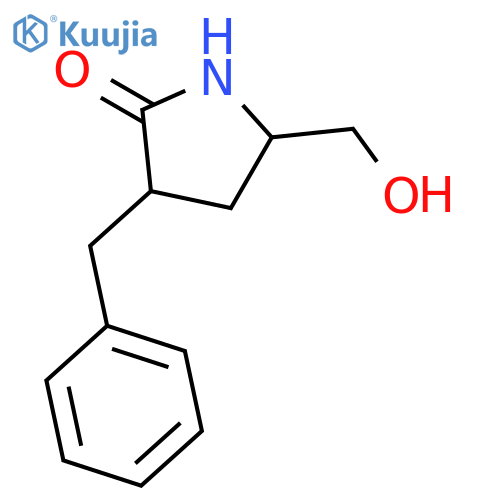 3-benzyl-5-(hydroxymethyl)pyrrolidin-2-one structure
