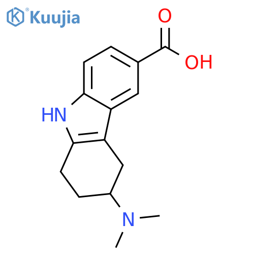 1H-Carbazole-6-carboxylic acid, 3-(dimethylamino)-2,3,4,9-tetrahydro- structure