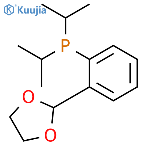 PHOSPHINE, [2-(1,3-DIOXOLAN-2-YL)PHENYL]BIS(1-METHYLETHYL)- structure
