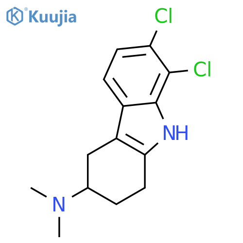 1H-Carbazol-3-amine, 7,8-dichloro-2,3,4,9-tetrahydro-N,N-dimethyl- structure